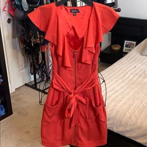 Bebe orange dress
